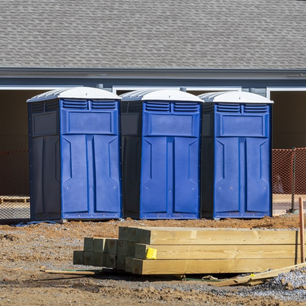 what is the expected delivery and pickup timeframe for the porta potties in St Paul